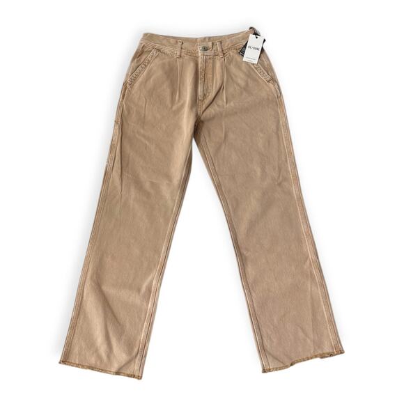 Re/Done Cargo Utility Loose Jeans Denim Washed Khaki Tan Size 28 - Picture 1 of 3